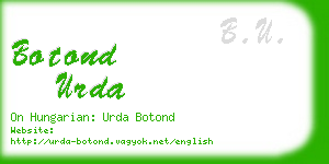 botond urda business card